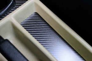 Center console pocket - Carbon fiber trim