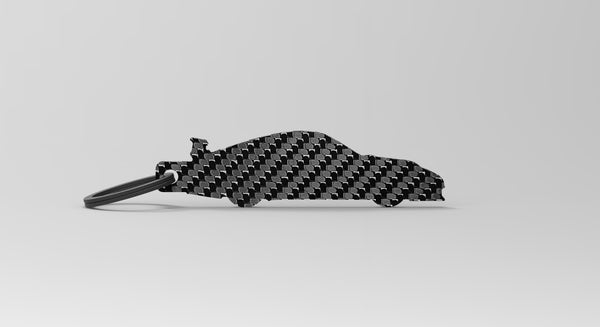 GT3RS (997.2)  silhouette carbon fiber keychain