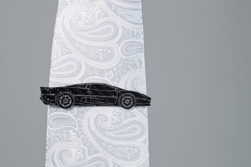 XJ220 carbon fiber tie clip