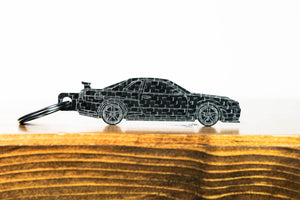 Skyline R34 GT-R Nismo carbon fiber keychain