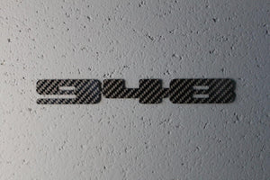 Carbon fiber Porsche "948" badge