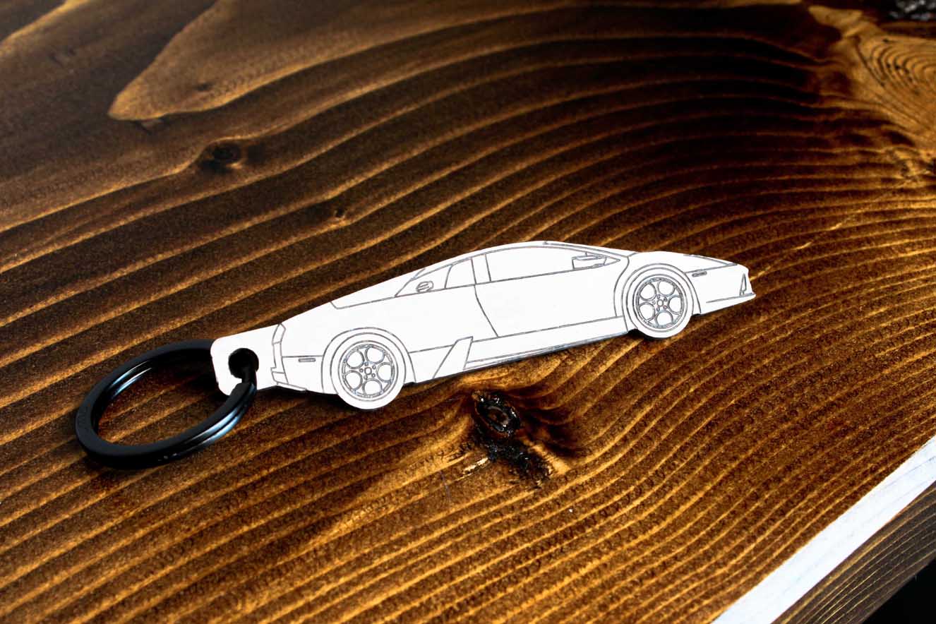 Lamborghini Murcielago carbon fiber keychain