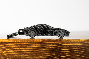 Aston Martin Vantage AMR carbon fiber keychain