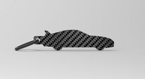 Supra (MK4) silhouette carbon fiber keychain