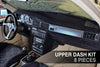 190E (W201) - Upper dash kit - Carbon fiber trim - 8 PIECES