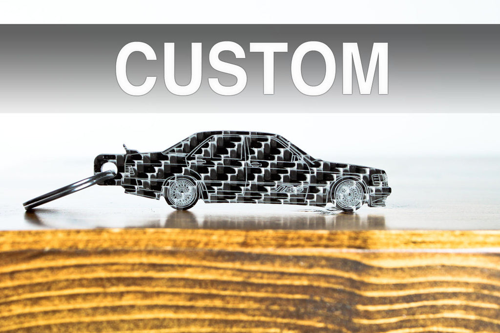 Your custom car - Carbon fiber keychain