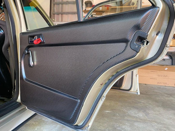 W201 Carbon fiber interior door panels