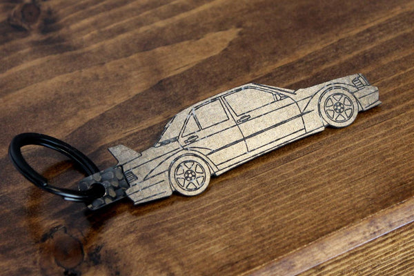 190E Evolution 2 carbon fiber keychain