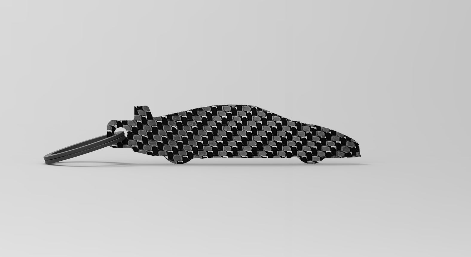 F40 silhouette carbon fiber keychain 